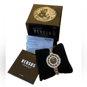 Versus Versace Women's Watch with Silver and Black Accents NWT
